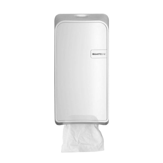 Quartz White Bulkpack toiletpapierdispenser | 441006 - Budget Papier