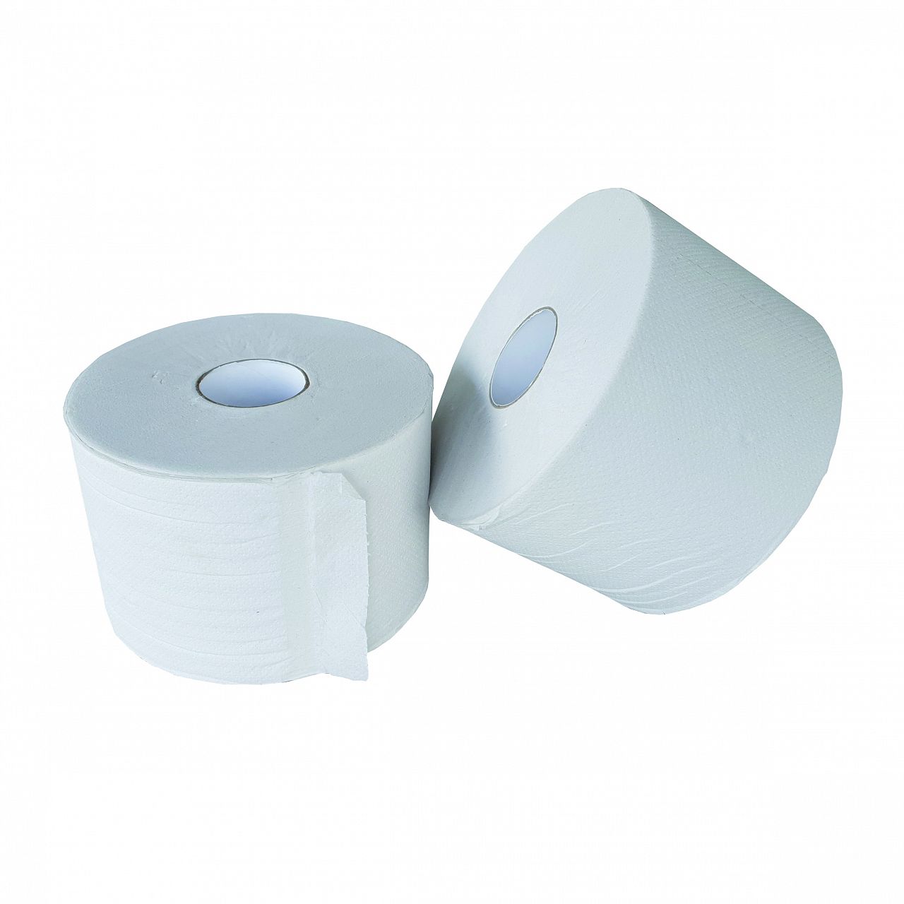 Toiletpapier Euro Compact (zonder dop), recycled wit, 2-laags - 24 rol per doos | 238224 - Budget Papier